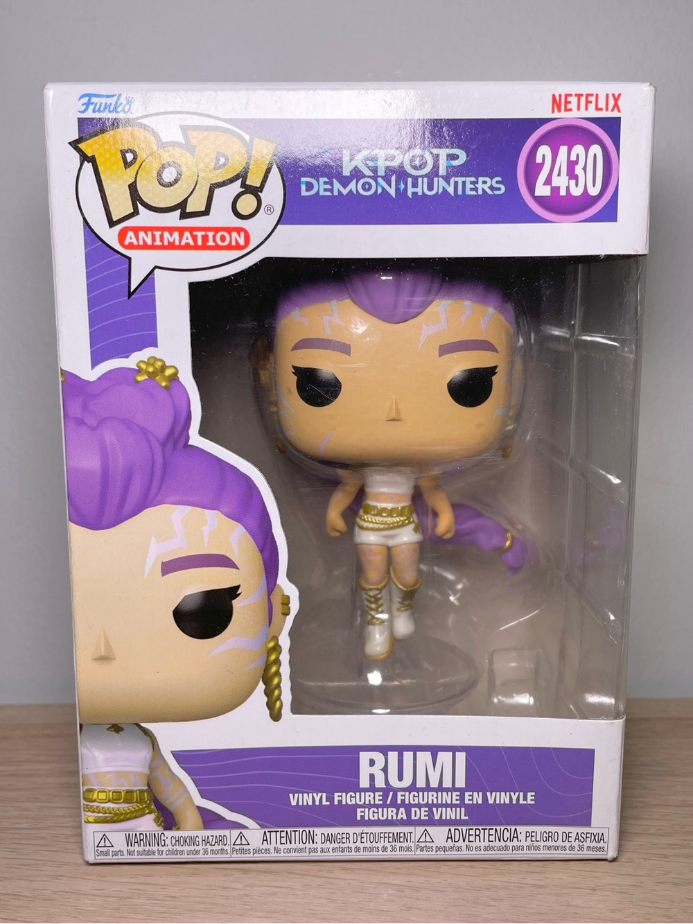 Funko Pop KPop Demon Hunters Rumi #2430 Netflix Animation Vinyl Figure